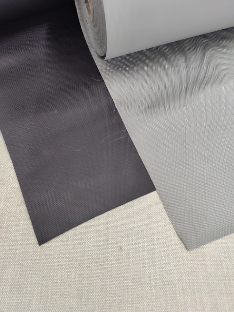 Nailon 420D PVC hopea tai musta