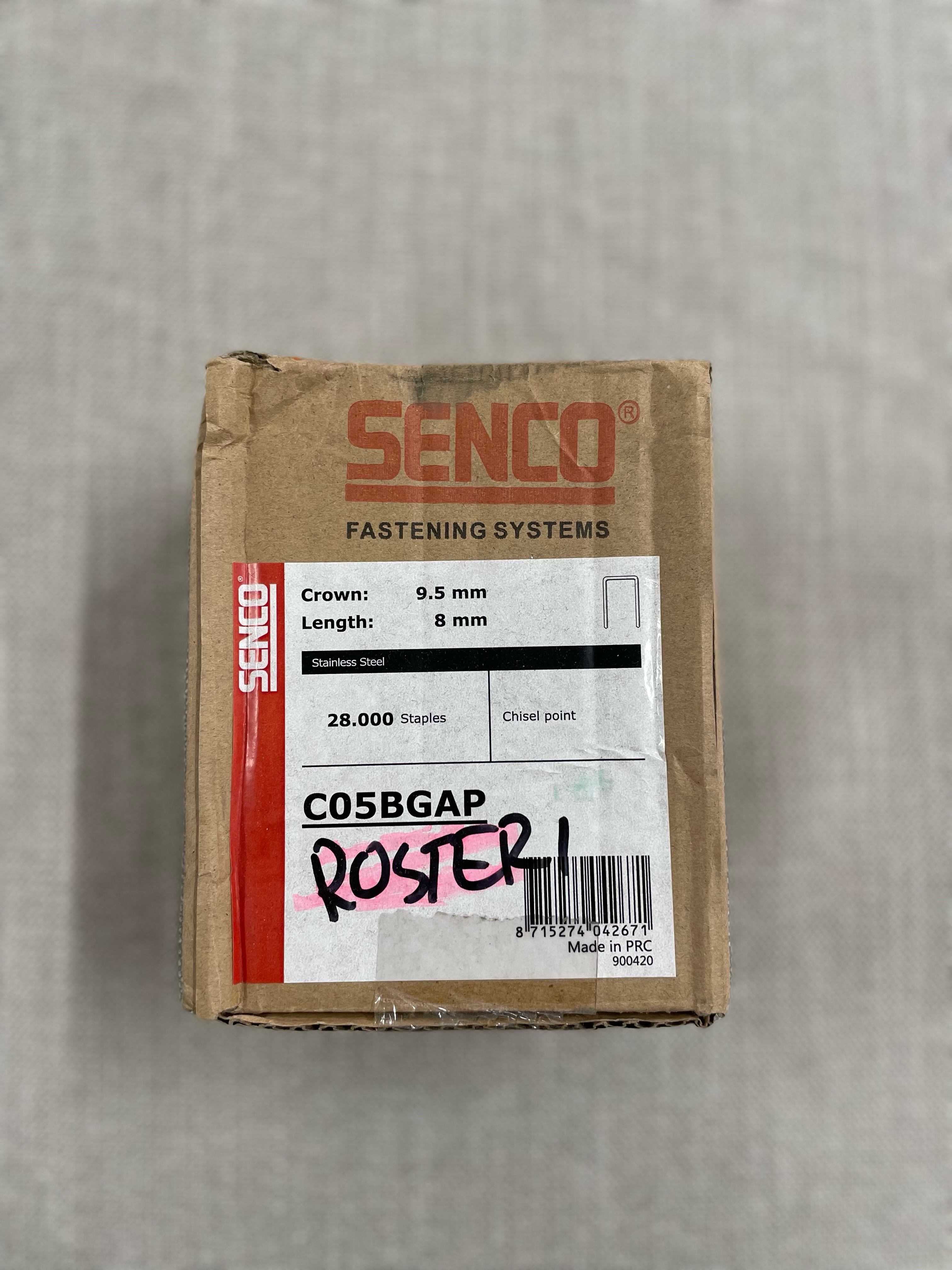 Senco C-sarja hakanen 8mm rosteri kampa
